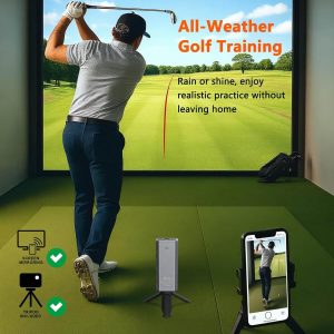Golf Launch Monitor & Simulator: Portable Swing Analyzer for iOS/Android with Virtual Course, 3D Trajectory - Image 3