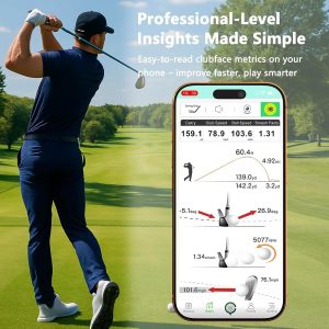 Golf Launch Monitor & Simulator: Portable Swing Analyzer for iOS/Android with Virtual Course, 3D Trajectory - Image 4