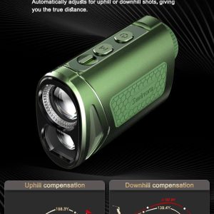 Swinora Golf Rangefinder with Slope - 1300 Y Golf RangeFinder, Flag Lock Vibration | 7X Zoom, Strong Magnet Mount (Green) - Image 4