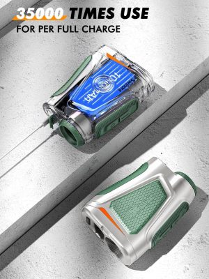 Magnetic Golf Rangefinder with Slope – 7X Magnification, 1300Y Range Finder Golf for All Levels, Fast Flag Lock Vibration, Rechargeable, Waterproof (darkgreen) - Image 7